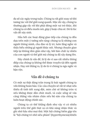 đơn giản mà nói - simply put - thuật thiết kế và truyền tải thông điệp đúng trọng tâm