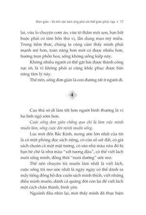 đơn giản - vũ khí sắc bén ứng phó với thế gian phức tạp