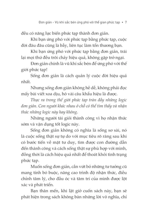 đơn giản - vũ khí sắc bén ứng phó với thế gian phức tạp