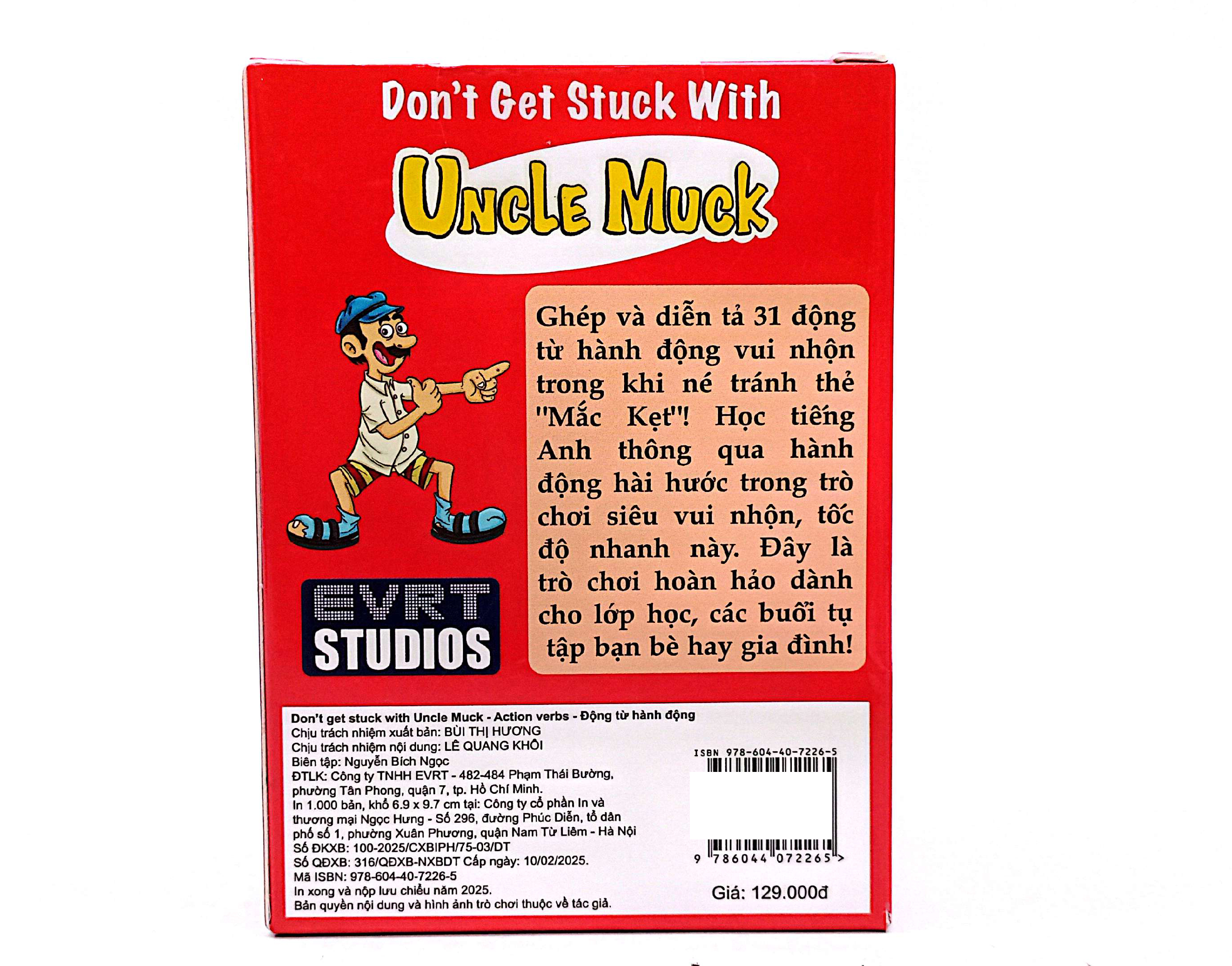 Don'T Get Stuck With Uncle Muck - Action Verbs - Dong Tu Hanh Dong