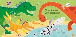 don't tickle the t. rex! ((touchy-feely sound books)