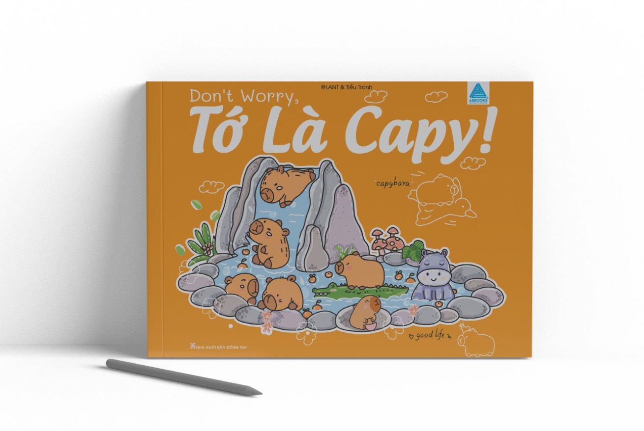 don't worry, tớ là capy! - cuốn sách tô màu tuyệt vời giúp bạn tìm thấy niềm vui đơn giản