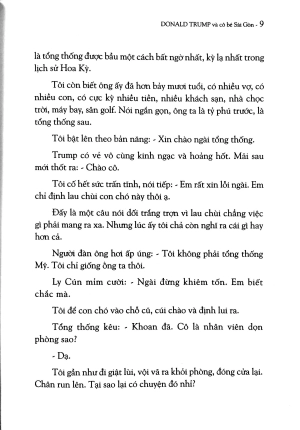 donald trump và cô bé sài gòn