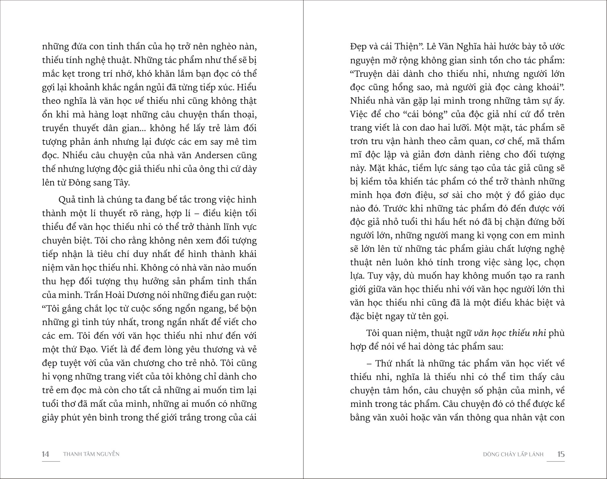 dòng chảy lấp lánh