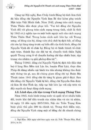 đồng chí nguyễn chí thanh với cách mạng thừa thiên huế (1937 - 1949)