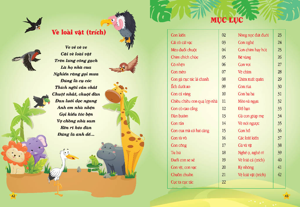 đồng dao cho bé - động vật đáng yêu