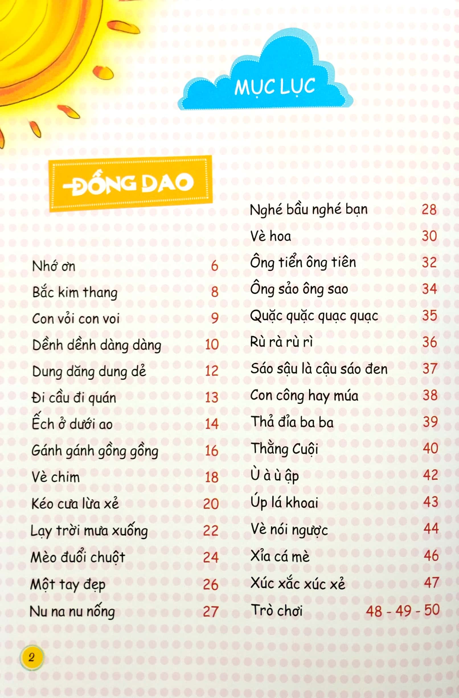 đồng dao thơ - truyện cho bé tập nói (dành cho trẻ 0-6 tuổi)