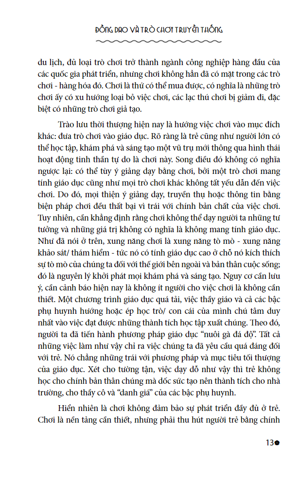 đồng dao và trò chơi truyền thống