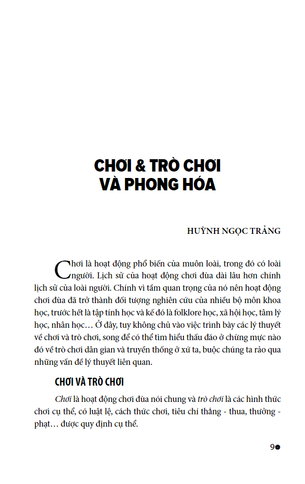 đồng dao và trò chơi truyền thống