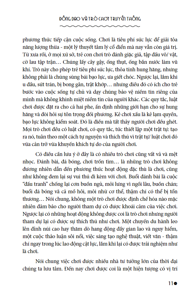 đồng dao và trò chơi truyền thống