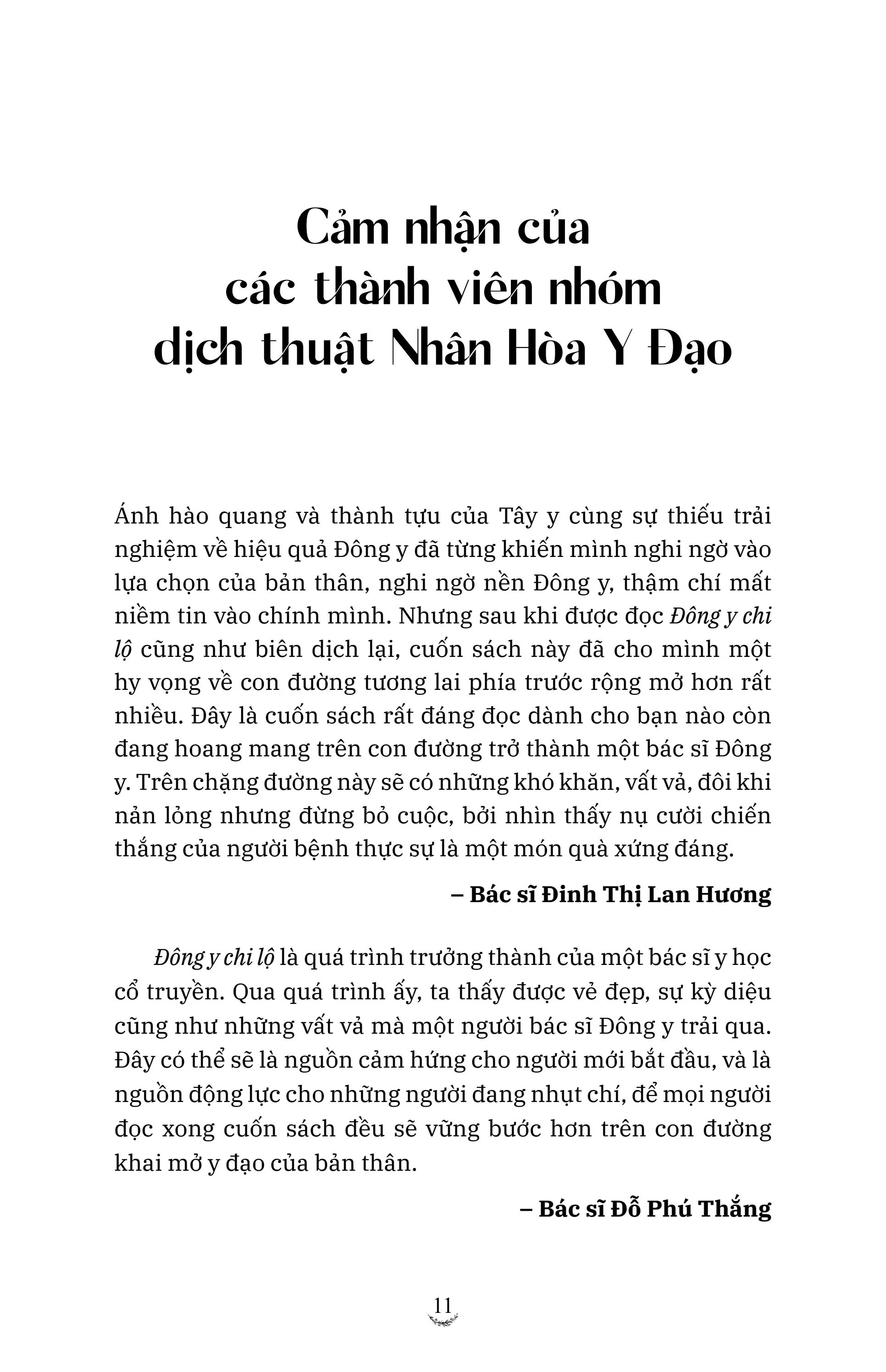 đông y chi lộ - quá trình trưởng thành của một bác sĩ đông y truyền thống