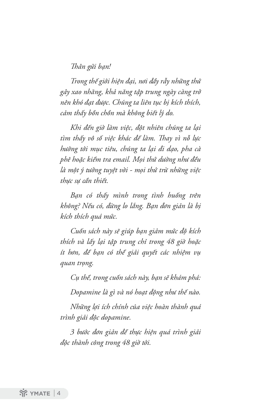 dopamine detox - thanh lọc tâm trí để tập trung vào những điều quan trọng nhất