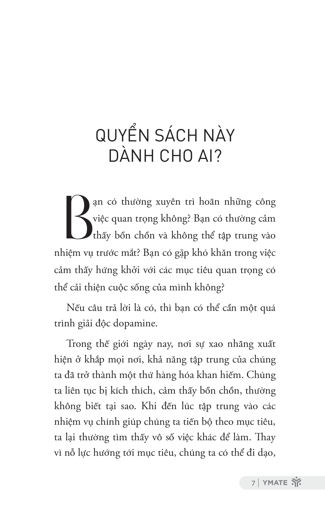 dopamine detox - thanh lọc tâm trí để tập trung vào những điều quan trọng nhất