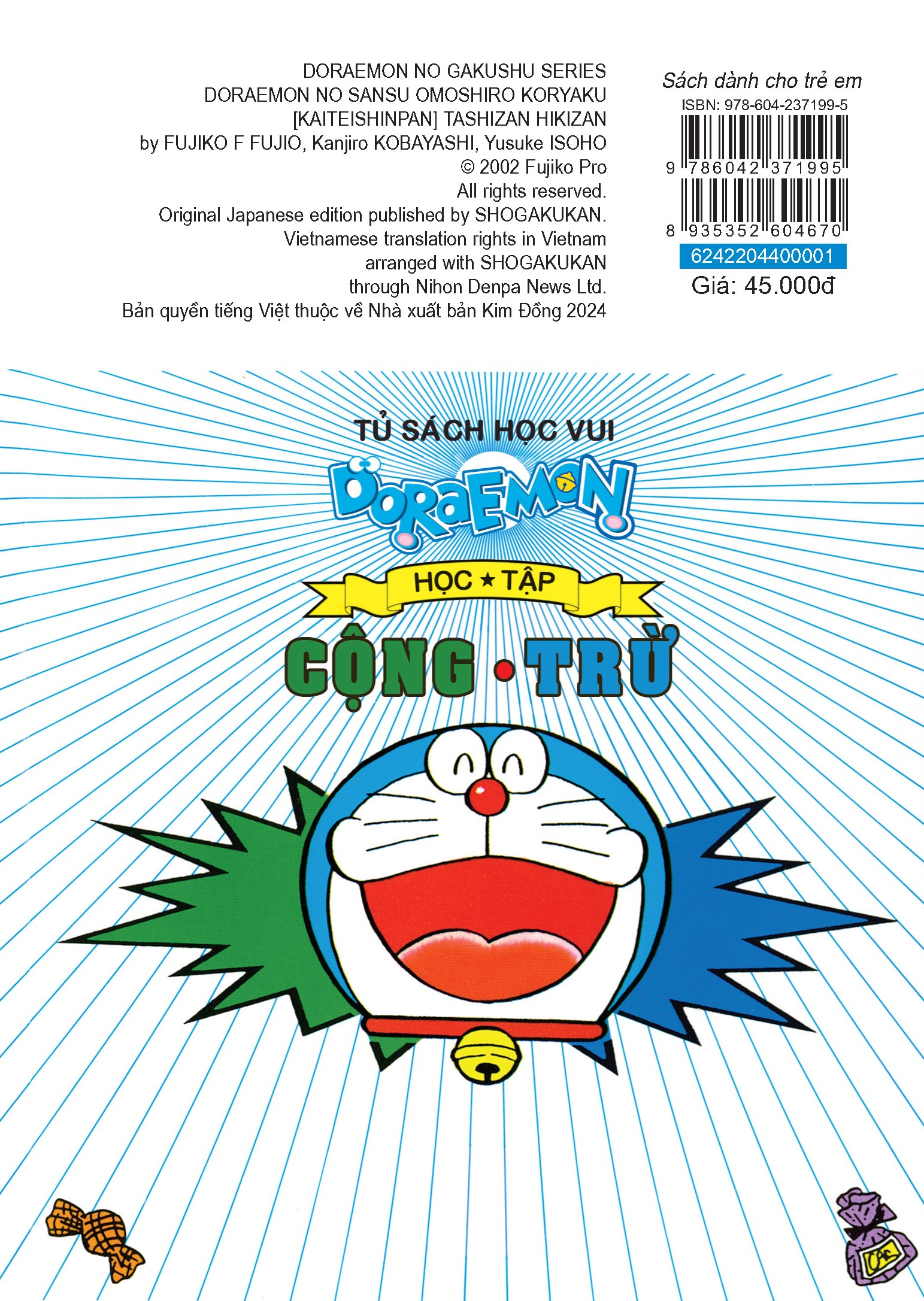 doraemon học tập - cộng trừ (tái bản 2024)