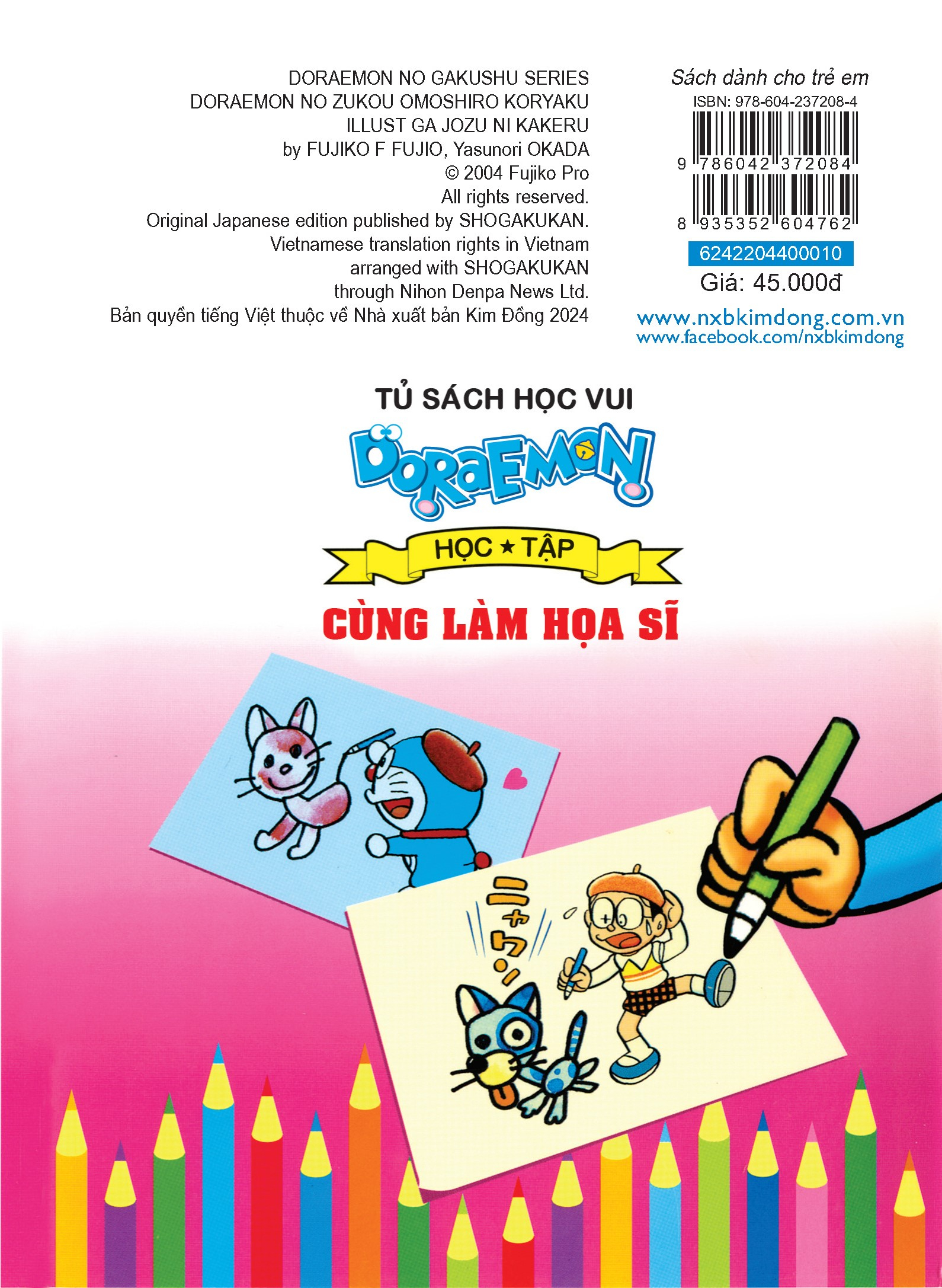 doraemon học tập - cùng làm họa sĩ (tái bản 2024)