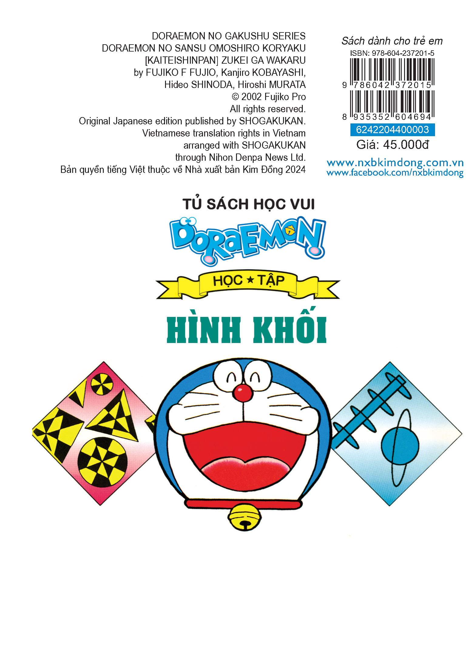 doraemon học tập - hình khối (tái bản 2024)