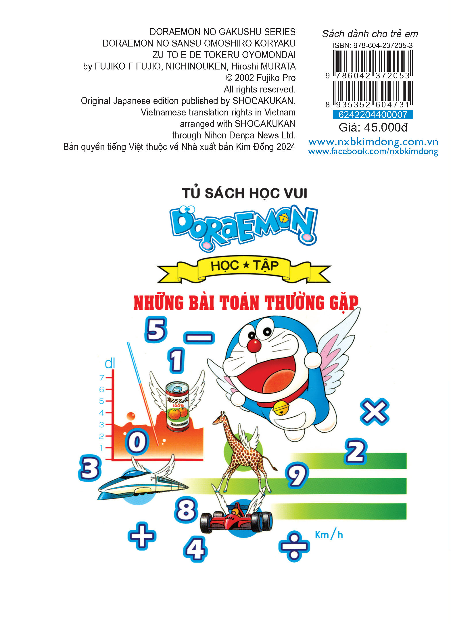 doraemon học tập - những bài toán thường gặp (tái bản 2024)