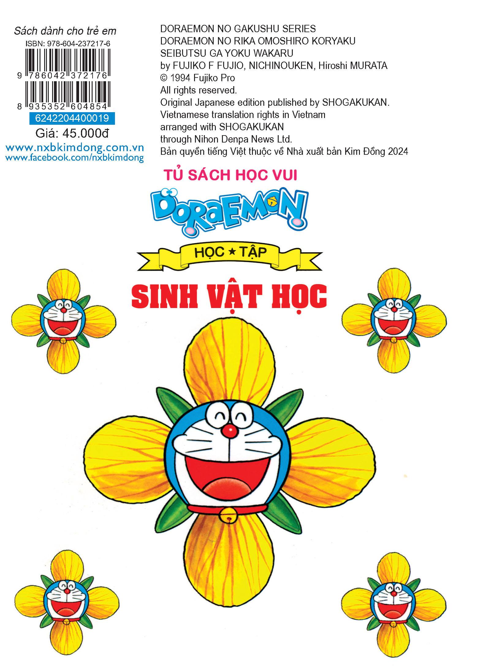 doraemon học tập - sinh vật học (tái bản 2024)