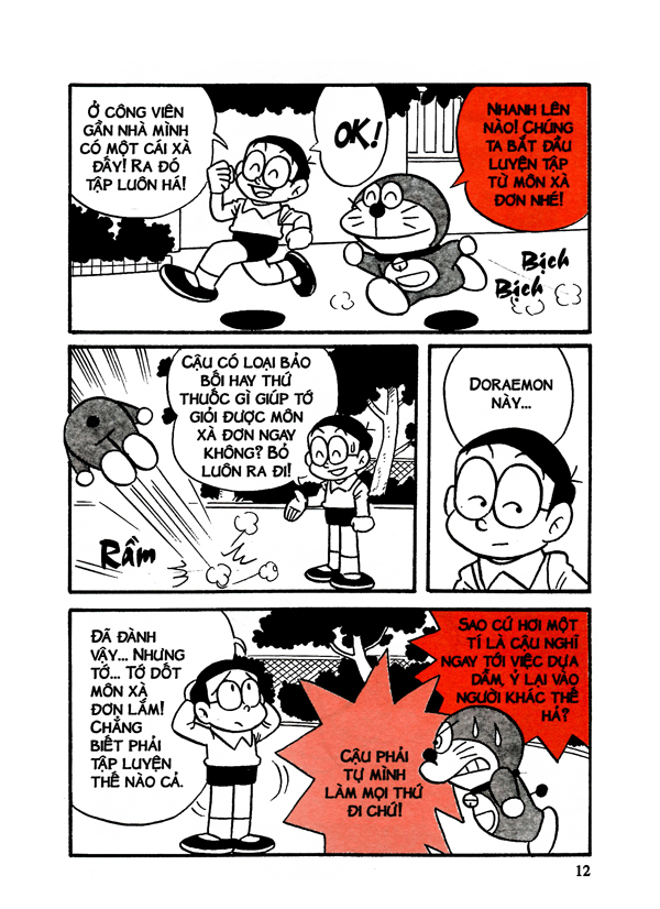 doraemon học tập - thể dục dụng cụ (tái bản 2021)