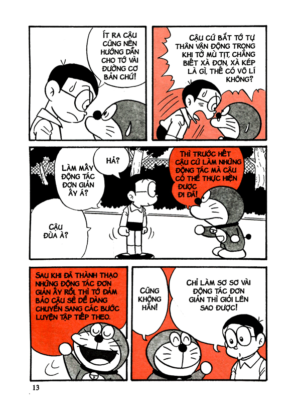 doraemon học tập - thể dục dụng cụ (tái bản 2021)