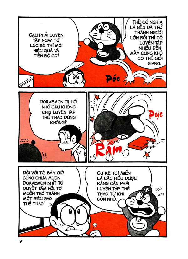 doraemon học tập - thể dục dụng cụ (tái bản 2021)