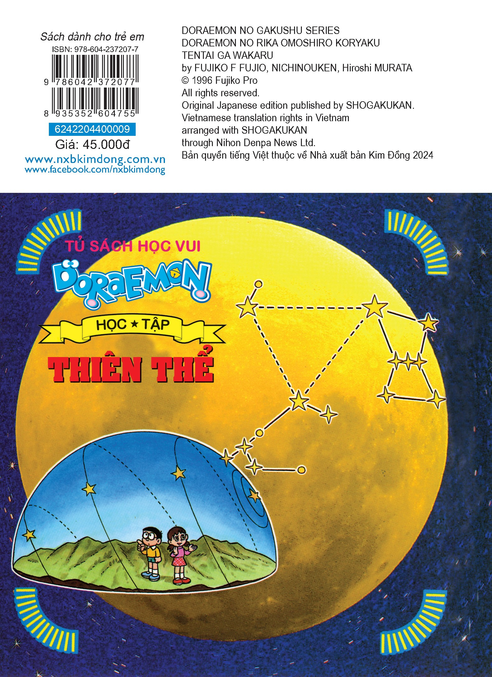 doraemon học tập - thiên thể (tái bản 2024)