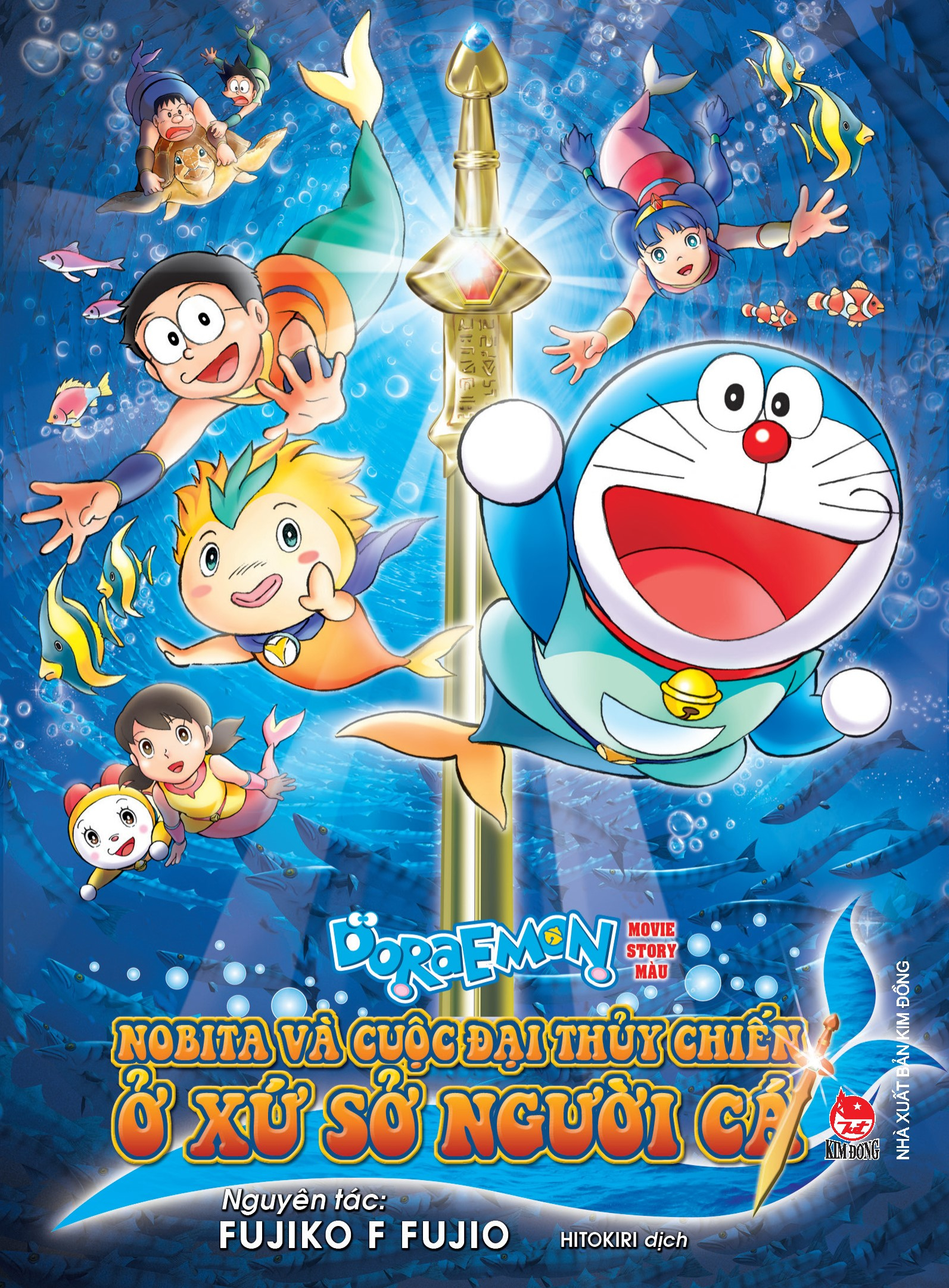 doraemon - movie story màu - nobita và cuộc đại thủy chiến ở xứ sở người cá