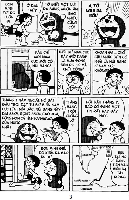 doraemon: ngôi nhà nhỏ trên núi băng to