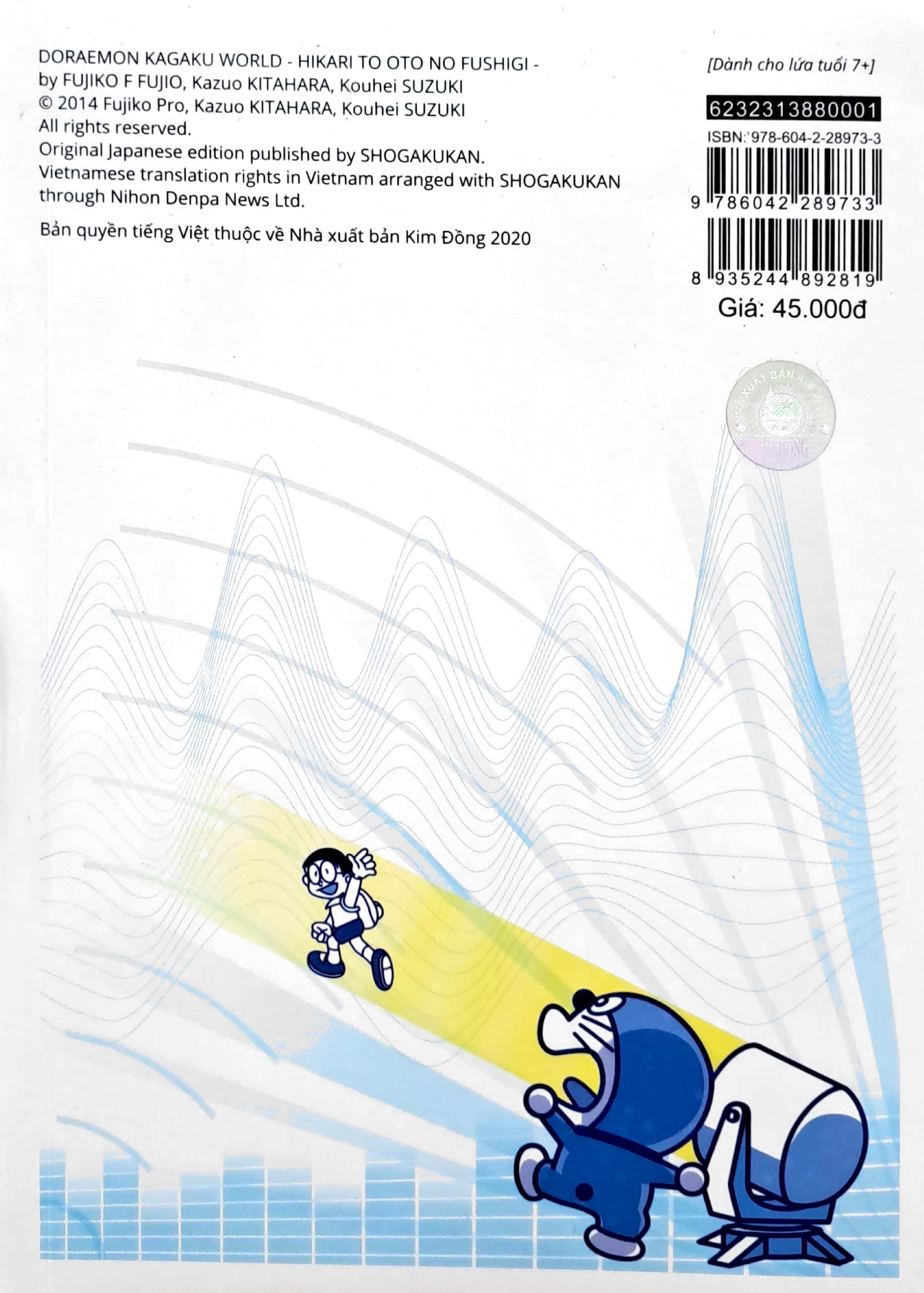 doraemon - thế giới khoa học - ánh sáng và âm thanh (tái bản 2023)