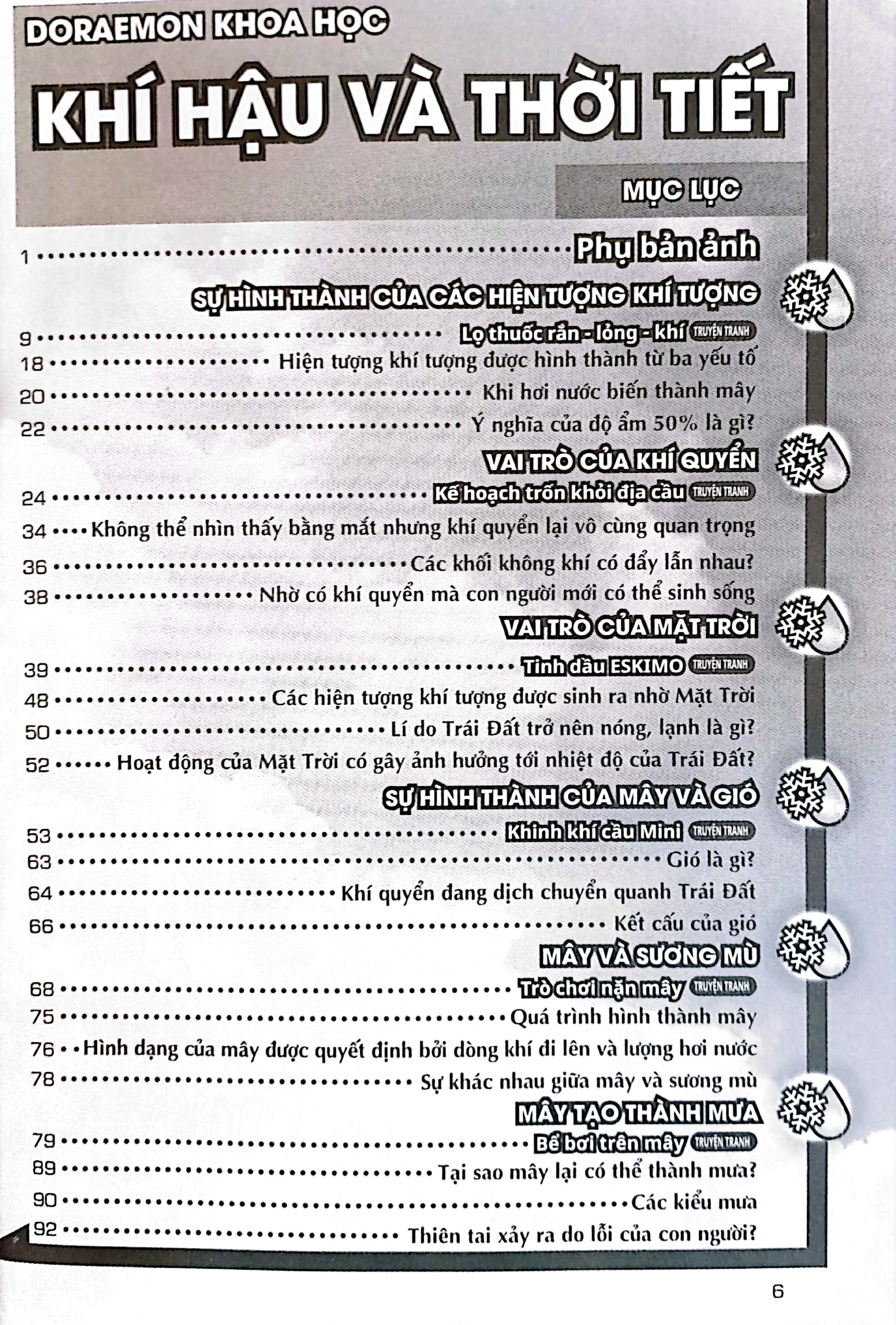 doraemon - thế giới khoa học - khí hậu và thời tiết (tái bản 2023)