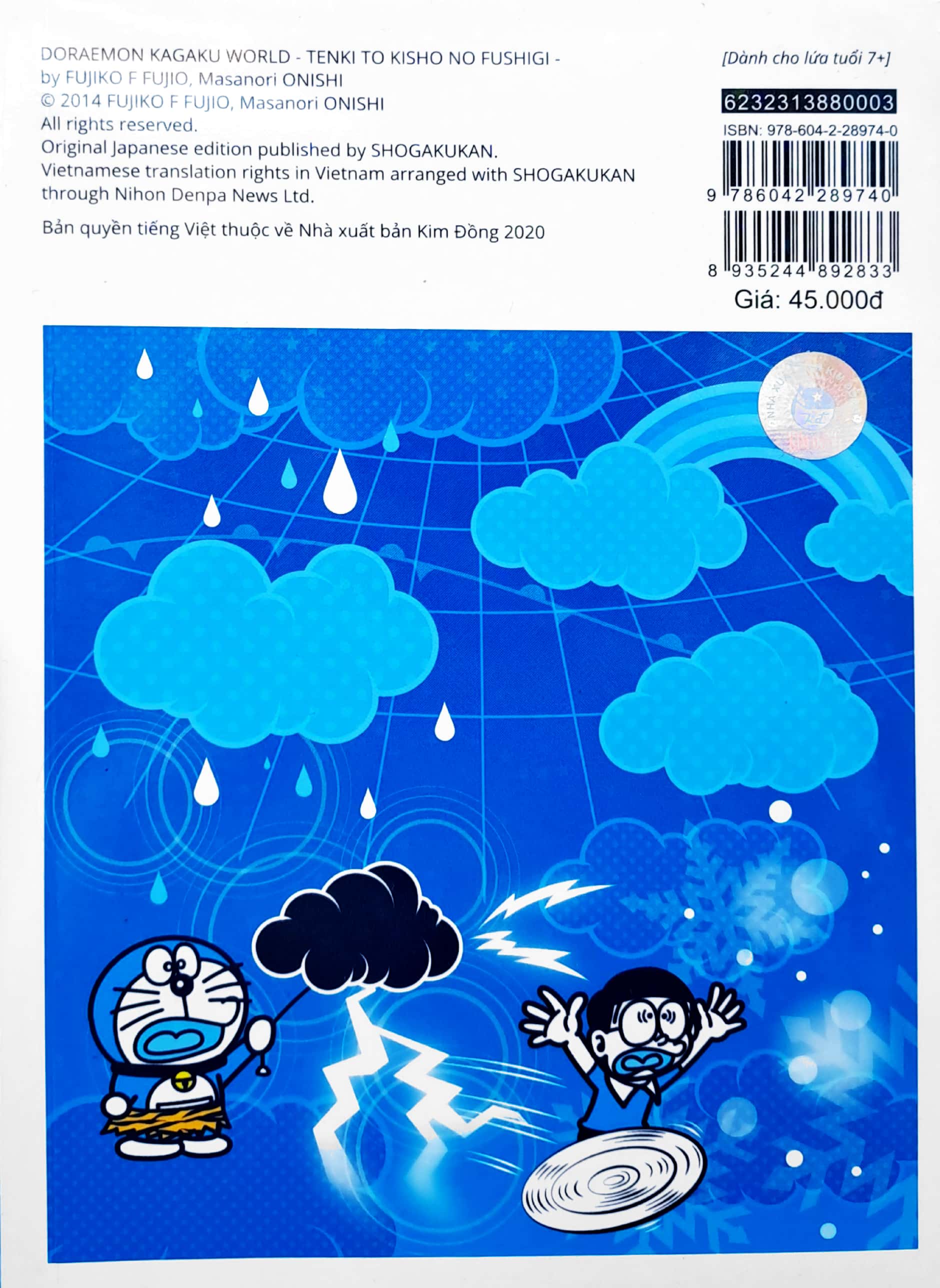 doraemon - thế giới khoa học - khí hậu và thời tiết (tái bản 2023)