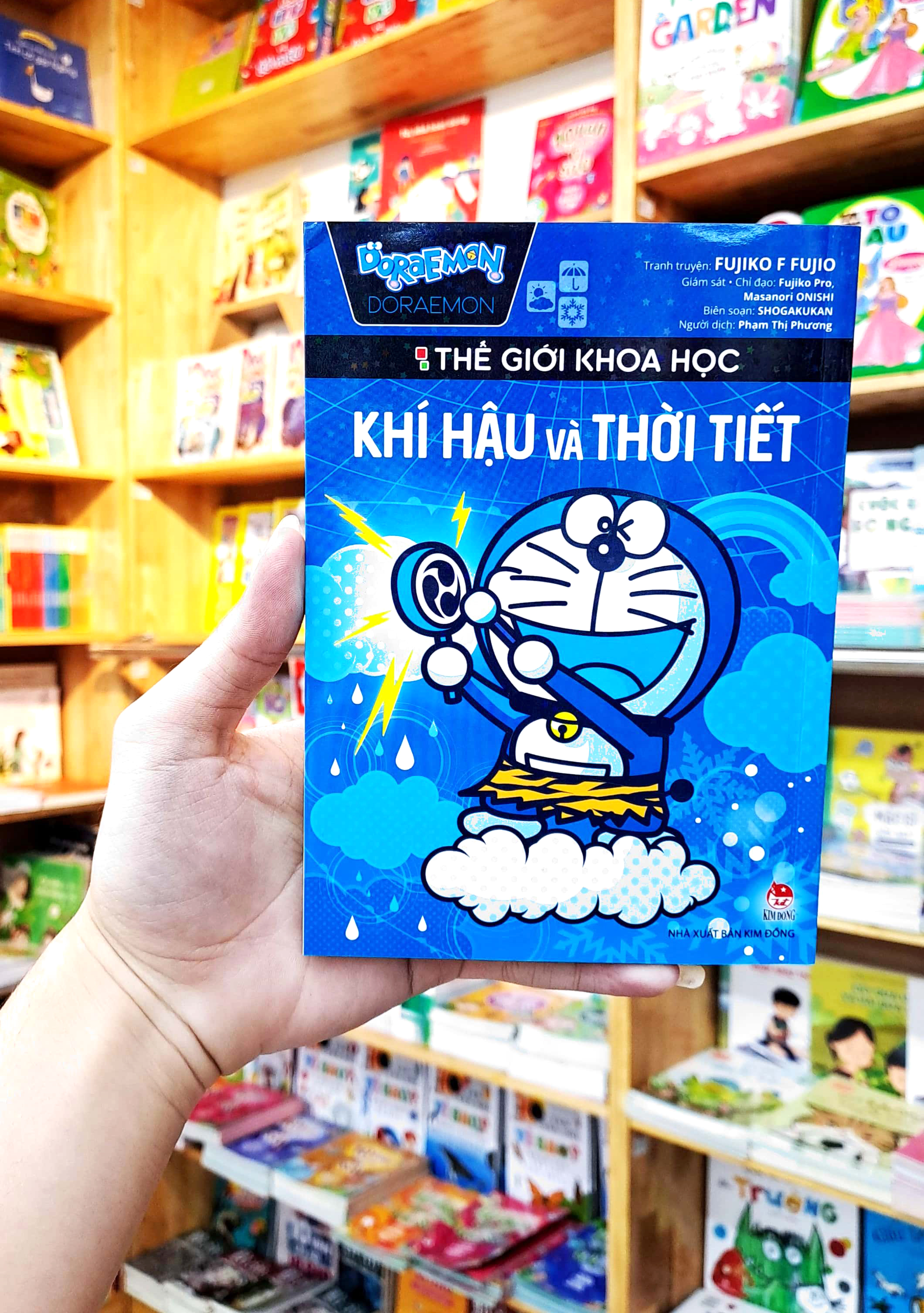 doraemon - thế giới khoa học - khí hậu và thời tiết (tái bản 2023)