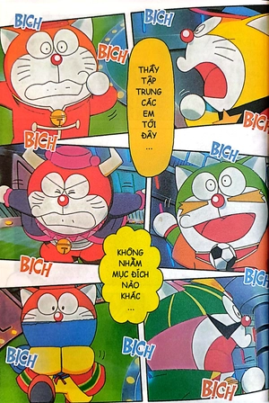 doraemon - tranh truyện màu - đội quân doraemon - chuyến tàu lửa tốc hành (tái bản 2023)