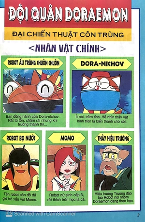 doraemon - tranh truyện màu - đội quân doraemon - đại chiến thuật côn trùng (tái bản 2019)