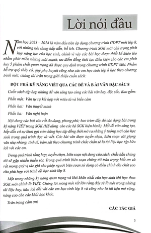 đột phá kỹ năng viết qua các đề và bài văn đặc sắc 8 (theo chương trình gdpt mới)