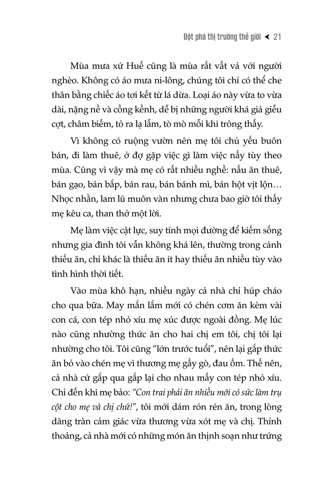 đột phá thị trường thế giới