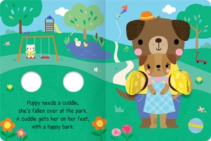 double finger puppet book - cuddle time