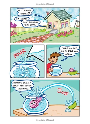 dr. seuss graphic novel - cat out of water