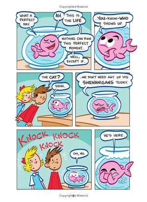 dr. seuss graphic novel - cat out of water