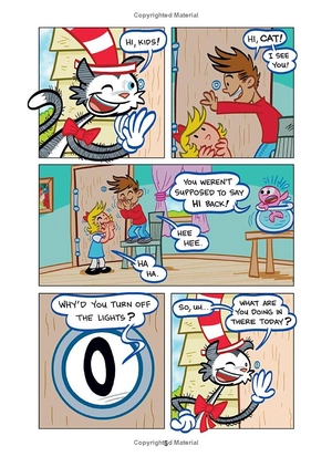 dr. seuss graphic novel - cat out of water