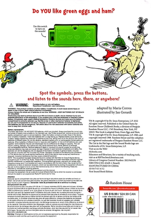 dr. seuss's green eggs and ham: with 12 silly sounds! (dr. seuss sound books)