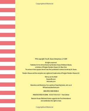 dr. seuss's thank you for being green: and speaking for the trees (dr. seuss's gift books)