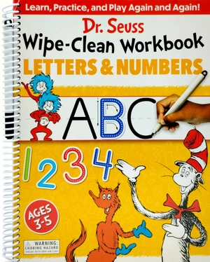 dr. seuss wipe-clean workbook: letters and numbers: activity workbook for ages 3-5
