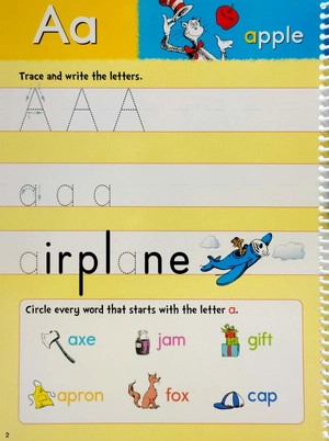 dr. seuss wipe-clean workbook: letters and numbers: activity workbook for ages 3-5