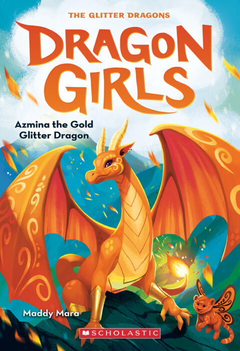 dragon girls - book 1 - azmina the gold glitter dragon