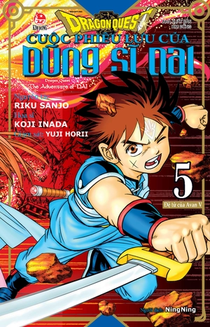 dragon quest - cuộc phiêu lưu của dũng sĩ dai - tập 5 - đệ tử của avan v - tặng kèm postcard