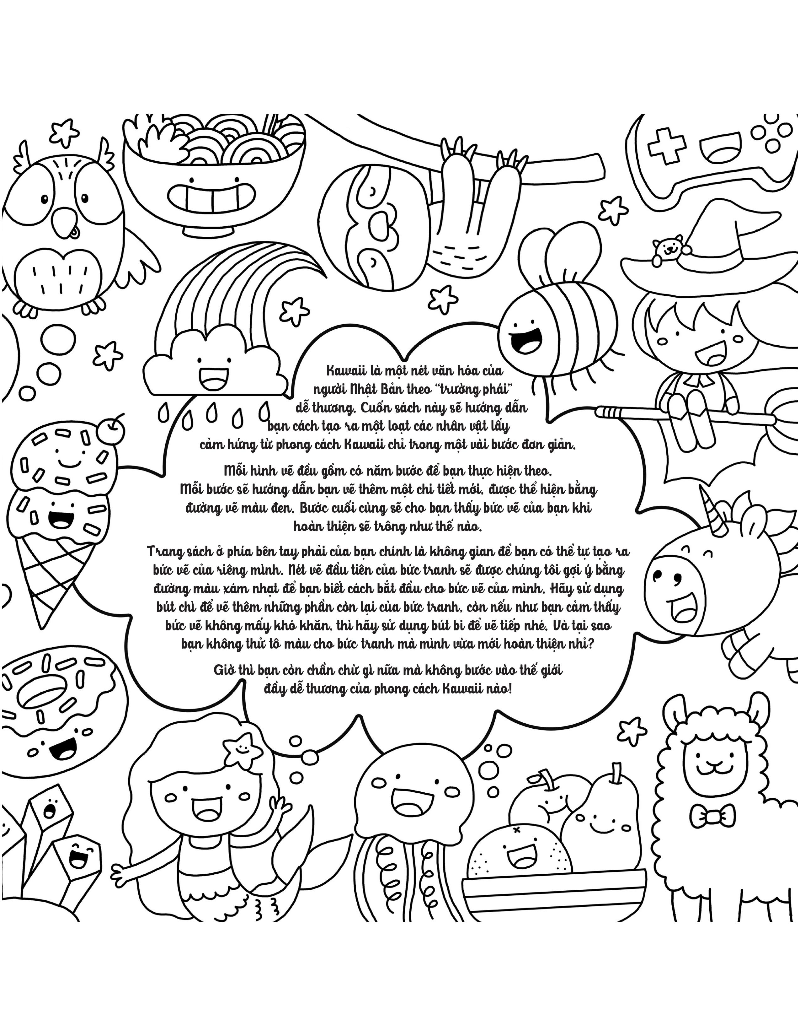 draw kawaii in 5 simple steps - vẽ theo phong cách kawaii với 5 bước đơn giản