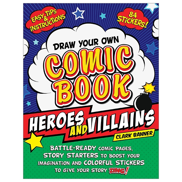 draw your own comic book: heroes and villains