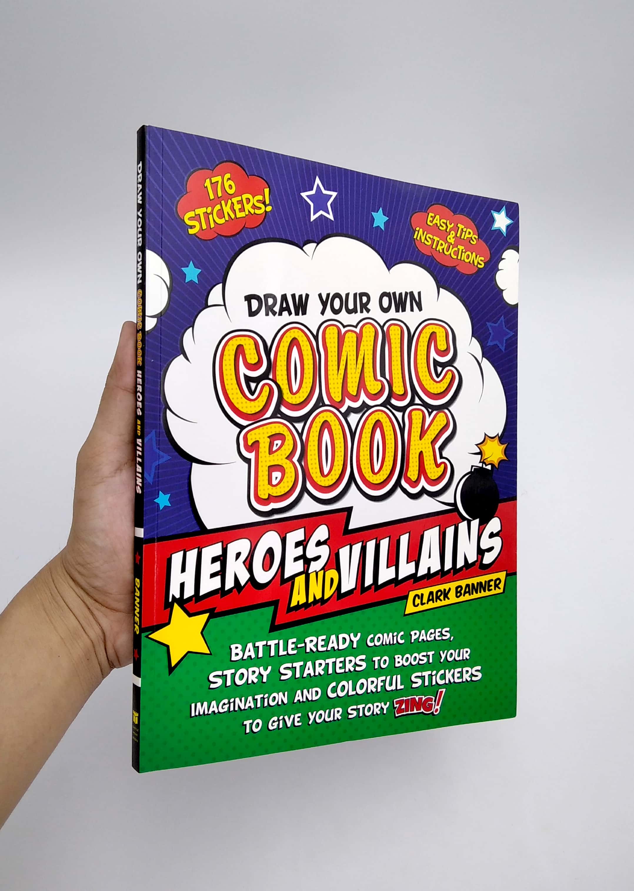 draw your own comic book: heroes and villains