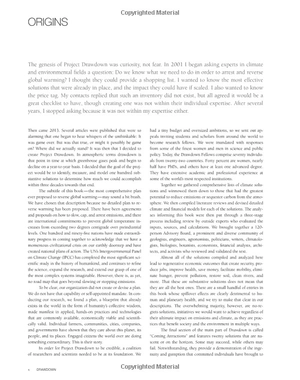 drawdown: the most comprehensive plan ever proposed to reverse global warming